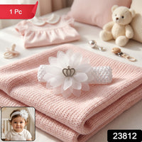 Baby Hair Headband – Soft Elastic Floral Crown Accessory Your Brand