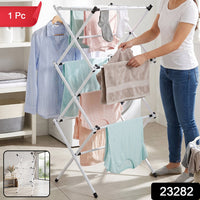 Metal Foldable Clothes Drying Rack – 3 Tier Portable Stand Your Brand