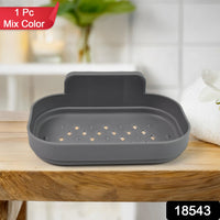 Wall-Mounted Soap Dish – Self-Adhesive Plastic Holder | Mist & Relax Your Brand