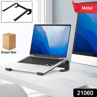 Fixed Metal Laptop Stand – Sturdy Ergonomic Desk Riser for Work Your Brand