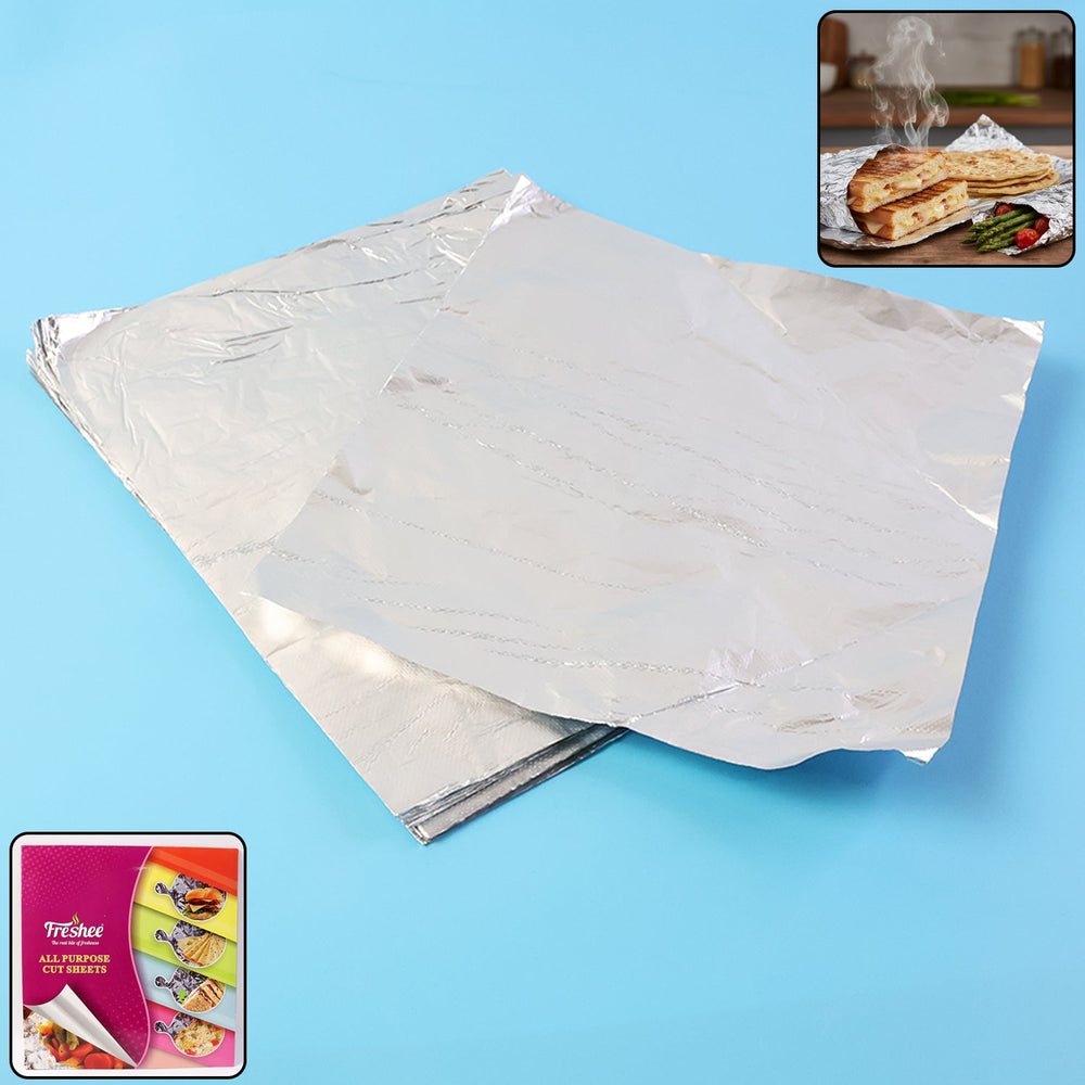 Aluminium Foil Cut Sheets 220×250 mm Kitchen Storage Organizer Solution