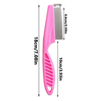 Dog grooming comb size comparison