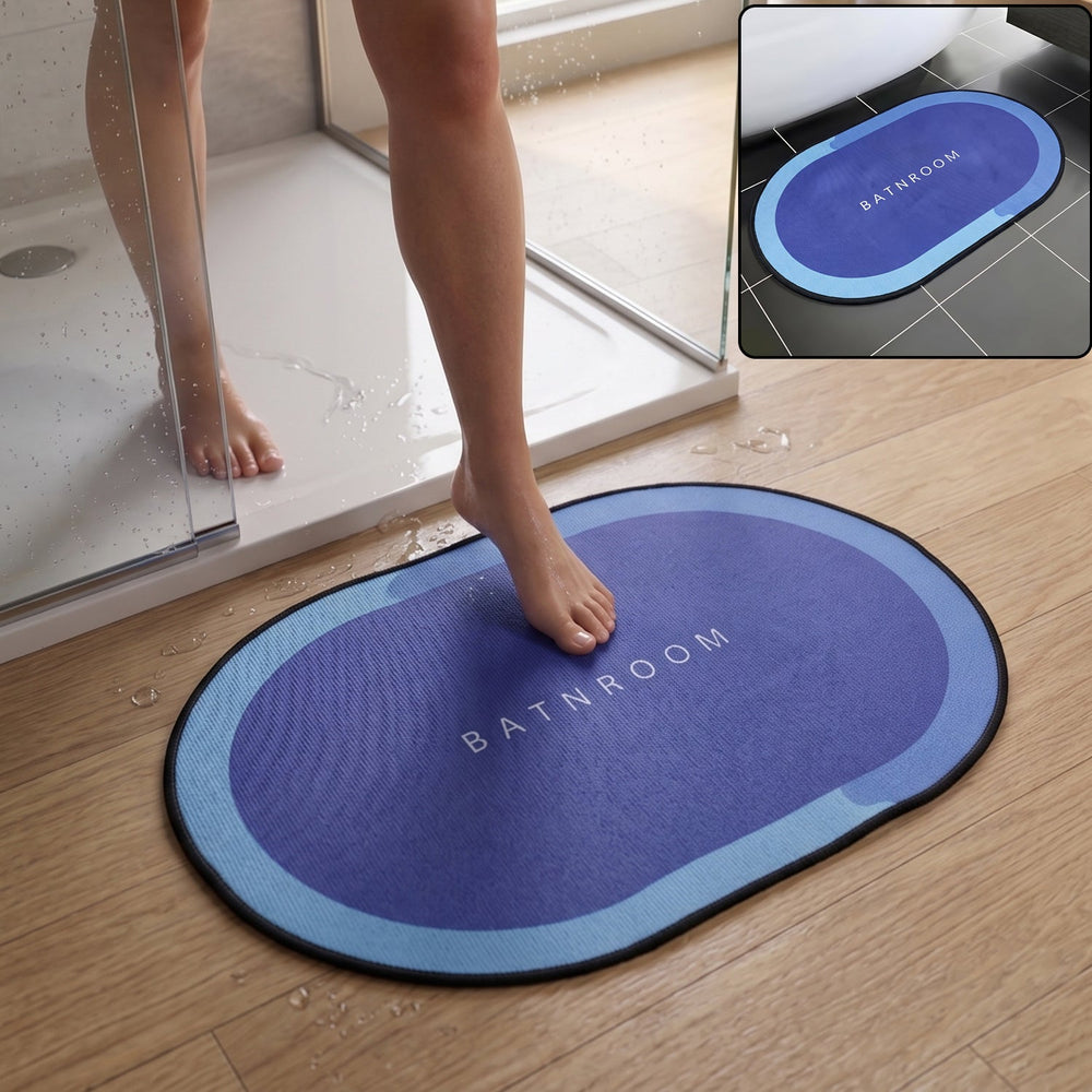 Anti-Slip Bathroom Floor Mat, Super Absorbent Quick-Dry Bath Mat (1 Pc) Your Brand