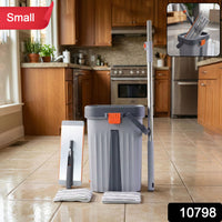 Small Flat Mop Bucket Set – Compact Multipurpose Cleaning Kit Your Brand