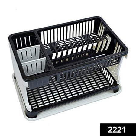 Kitchen Organizer Rack With Water Storing Tray Dish Rack