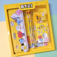Stationery Kit for Kids – 12 Pc Metal Pencil Box Set | ScribbleJoy Your Brand