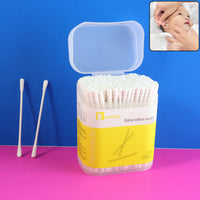 Baby Cotton Swabs – Ultra-Soft Double-Tip Safety, 200 Pc Your Brand