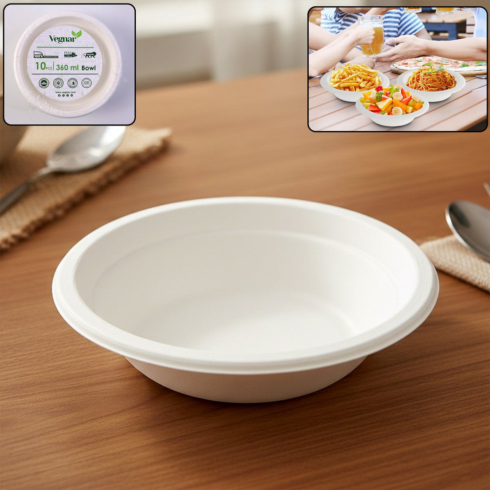 Disposable Food Serving Bowl Set Kitchen Storage Organizer Solution