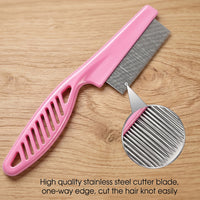 Dog Hair Remover Comb Pet Grooming Shedding Tool Fur Cleaning Brush (1 Pc) Your Brand