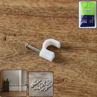 Premium 6mm Cable Management Nail Clips – Easy Wire Organization Your Brand