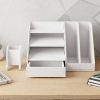 Multifunctional Desk Organizer Storage Cabinet with Drawer File Rack (1 Set) Your Brand