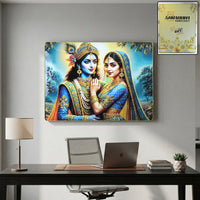 Radha Krishna Wall Frame Home Organization Storage Solution