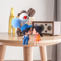 Cute Couple Car Dashboard Figurine Home Organization Storage Solution