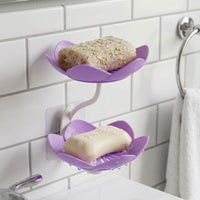 Double layer soap dish with drainage