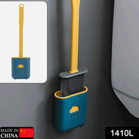 Silicone Toilet Brush – Quick-Dry Holder, Flexible Bristles | Velvet Wipe Your Brand