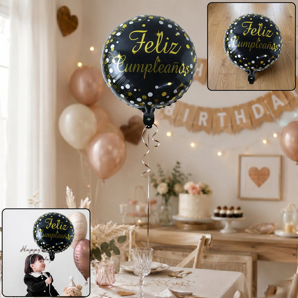 Feliz Cumpleanos Foil Balloon Ð Bright Party Decor for Birth Home Organization