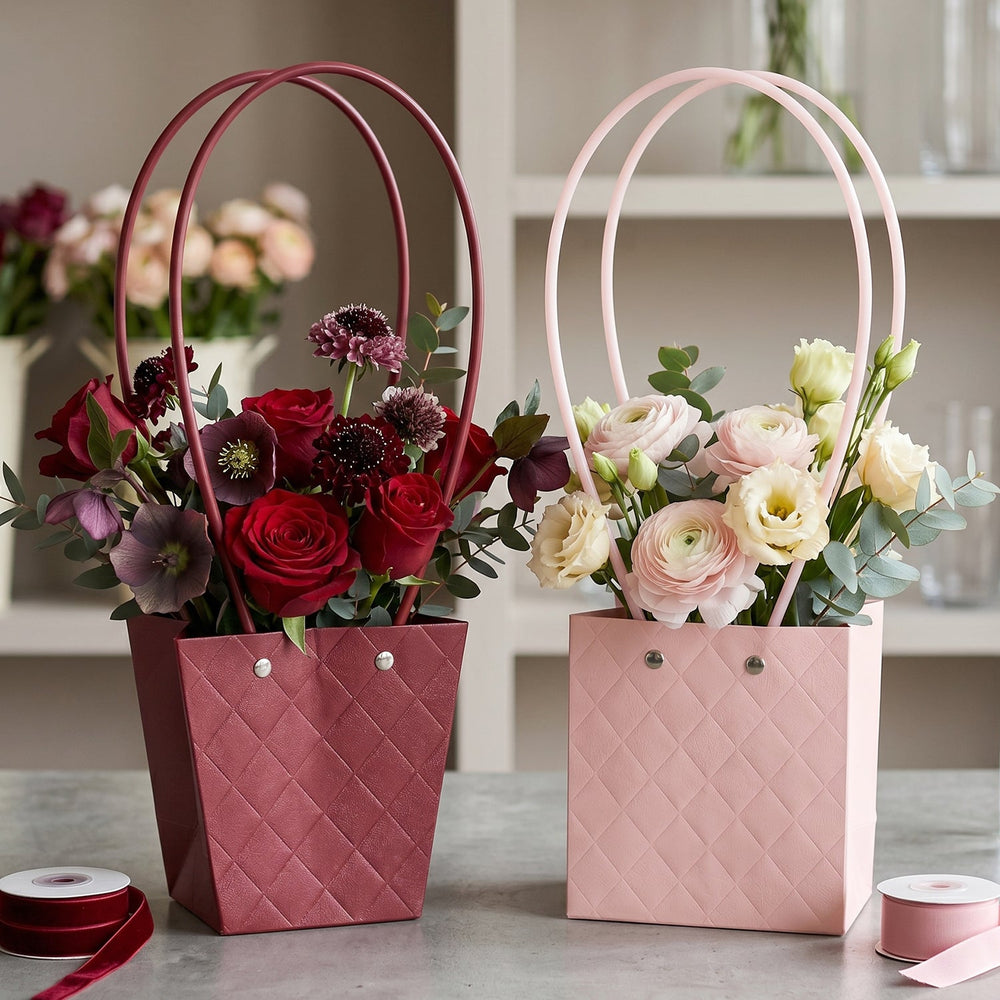 Foldable Flower Packaging Bag Ð Elegant & Water-Resistant De Portable Travel Essential