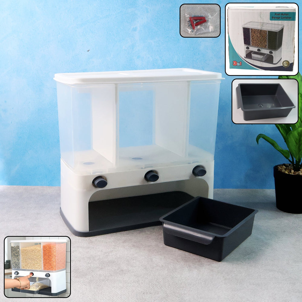 Easy Flow Cereal Dispenser Kitchen Storage Organizer Solution