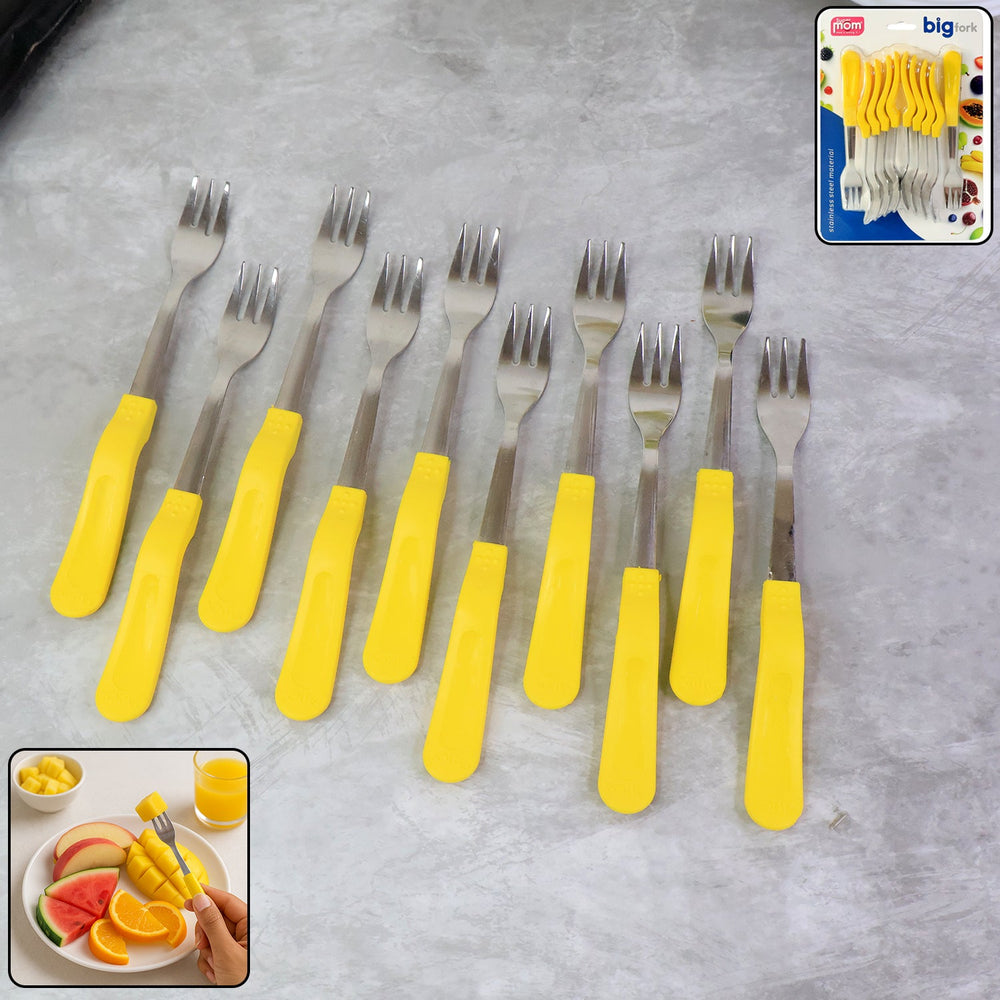Stainless Steel Big Fork Set Home Organization Storage Solution