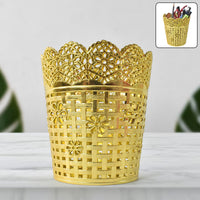 Metal Mesh Pen Holder – Durable Office Desk Organizer Stand Your Brand