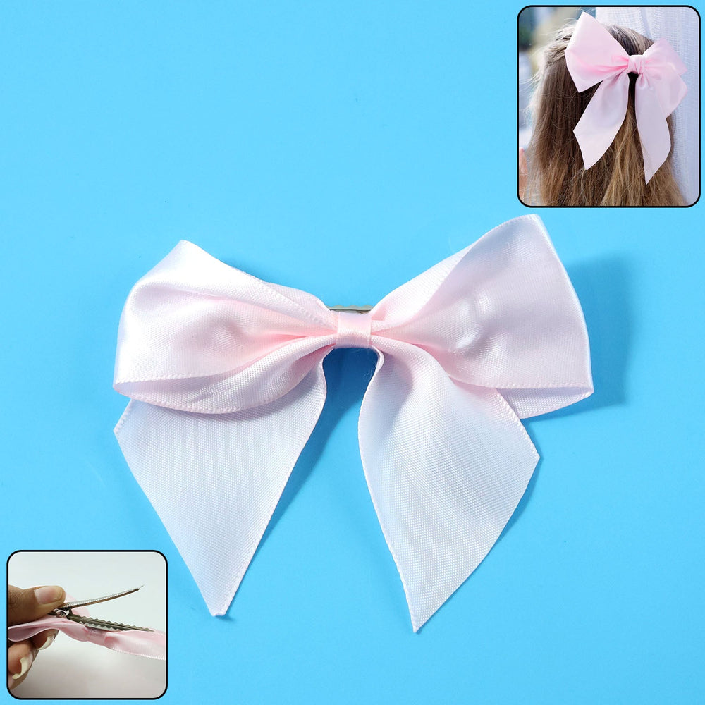 Satin Hair Bow Clip Home Organization Storage Solution