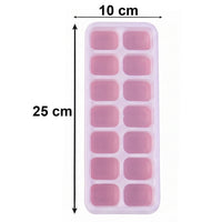 Close-up view of flexible ice cube tray for easy removal