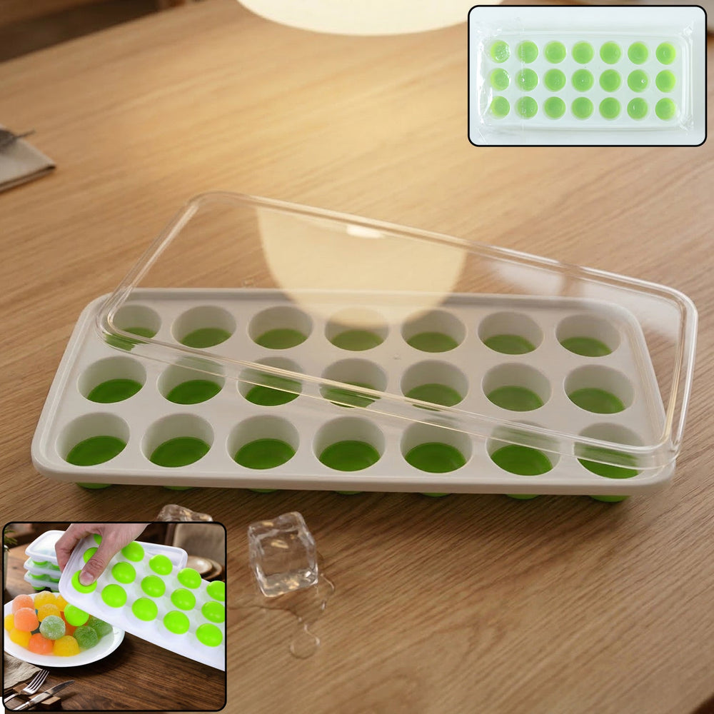 Plastic Ice Cube Tray Kitchen Storage Organizer Solution