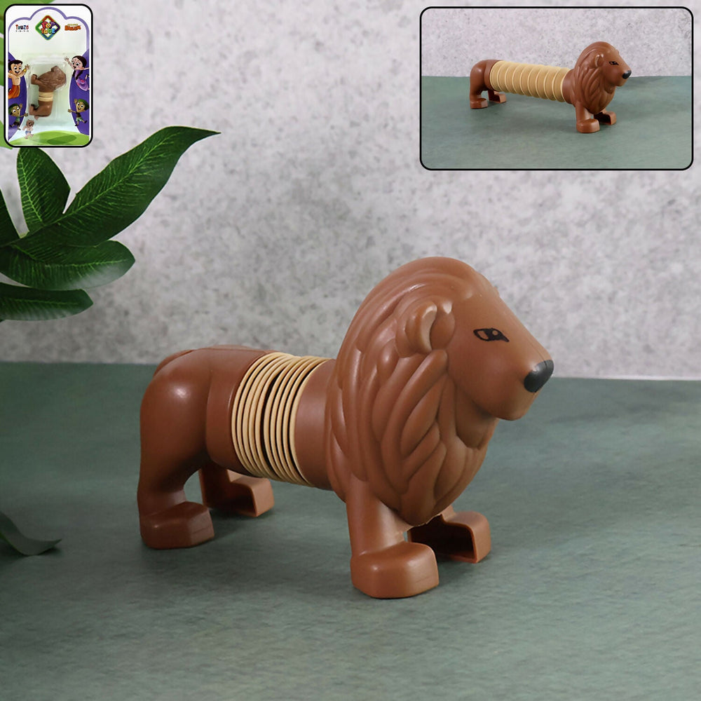 Lion Shape Magic Spring Toy Home Organization Storage Solution