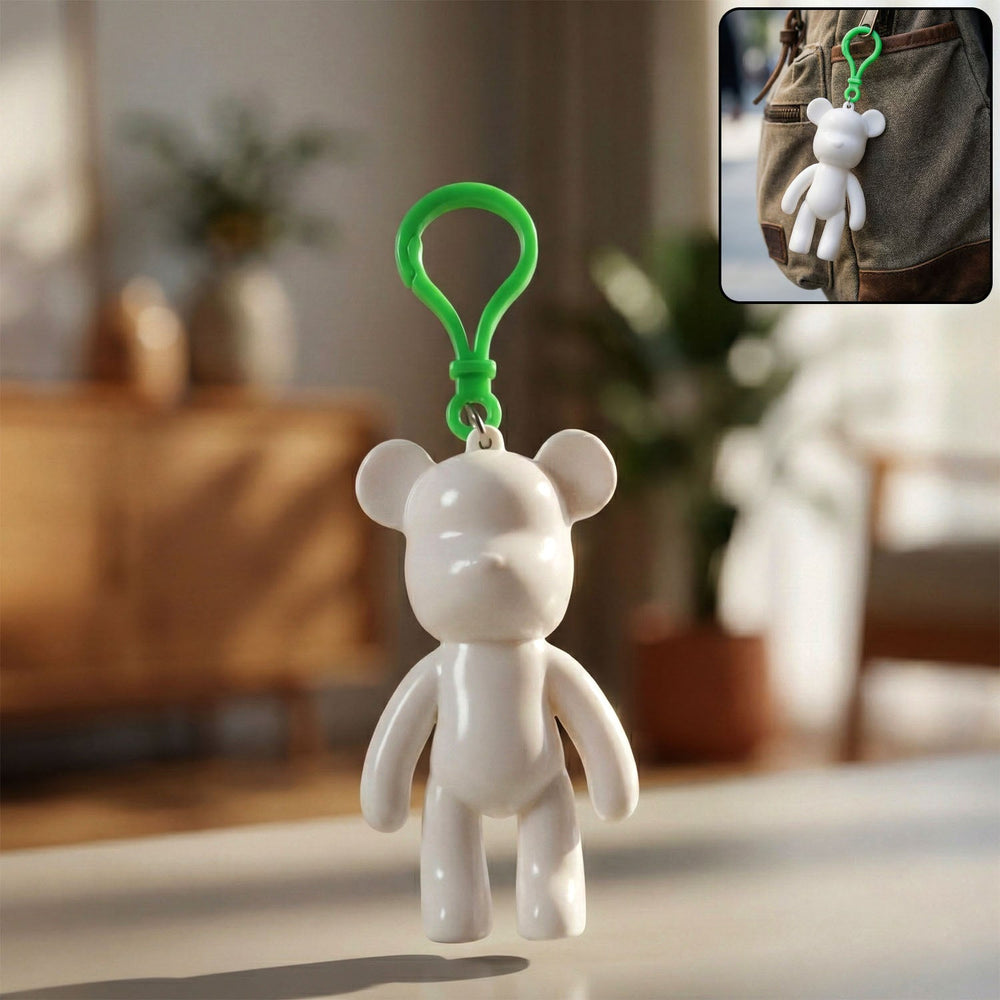 Bear Shape Decorative Keychain Home Organization Storage Solution
