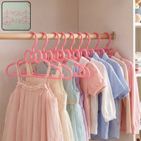 Kids Plastic Clothes Hangers Set, Cute Baby Wardrobe Hangers (10 Pcs Set) Your Brand