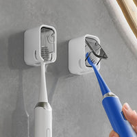 Self Adhesive Dustproof Toothbrush Holder – Space-saving Wall Mount Your Brand