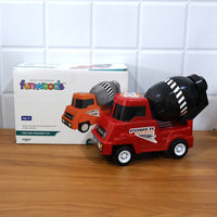 Kids Cement Mixer Toy Truck – Friction Powered Fun for Toddlers Your Brand