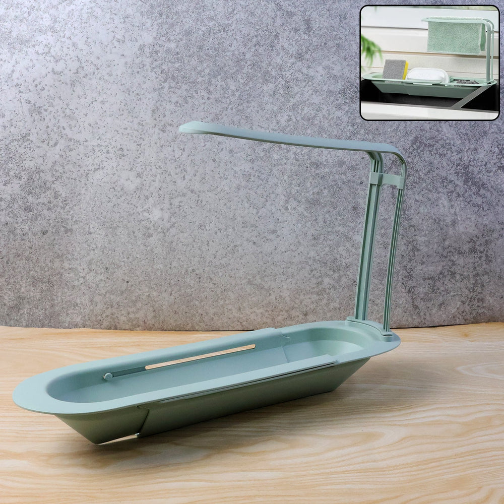 Telescopic Sink Storage Rack Kitchen Storage Organizer Solution