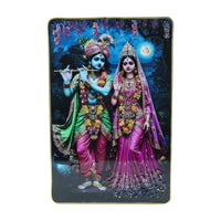 Religious wall art gift frame with Radha Krishna theme