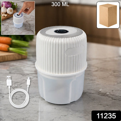 USB Rechargeable Mini Garlic Chopper Crusher (300ml) Kitchen Storage Organizer Solution