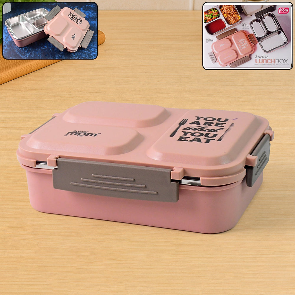 Stainless Steel Lunch Box Multipurpose Storage Organizer Container