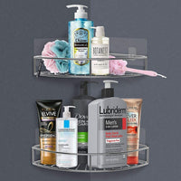 Shower Caddy Corner – 2 Pc Iron Bathroom Organizer | Mist & Relax Your Brand