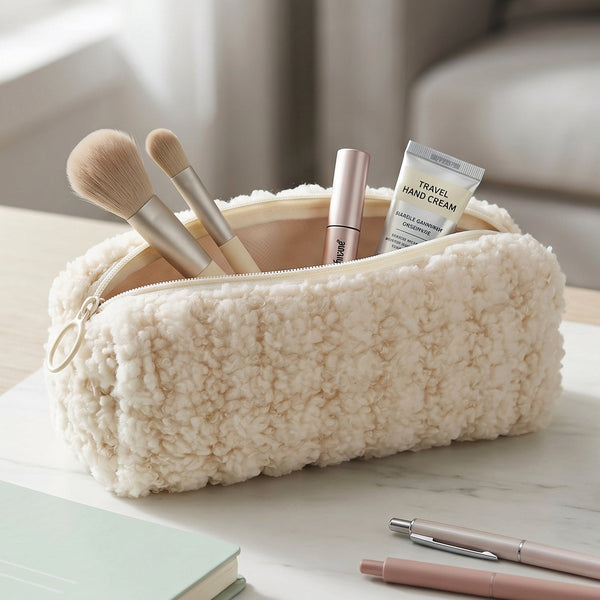 Multipurpose Travel Makeup Organizer Ð Soft Fabric, Spacious & Compact