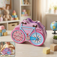 Bicycle Shape Piggy Bank Ð Colourful KidsÕ Saving Toy with L Home