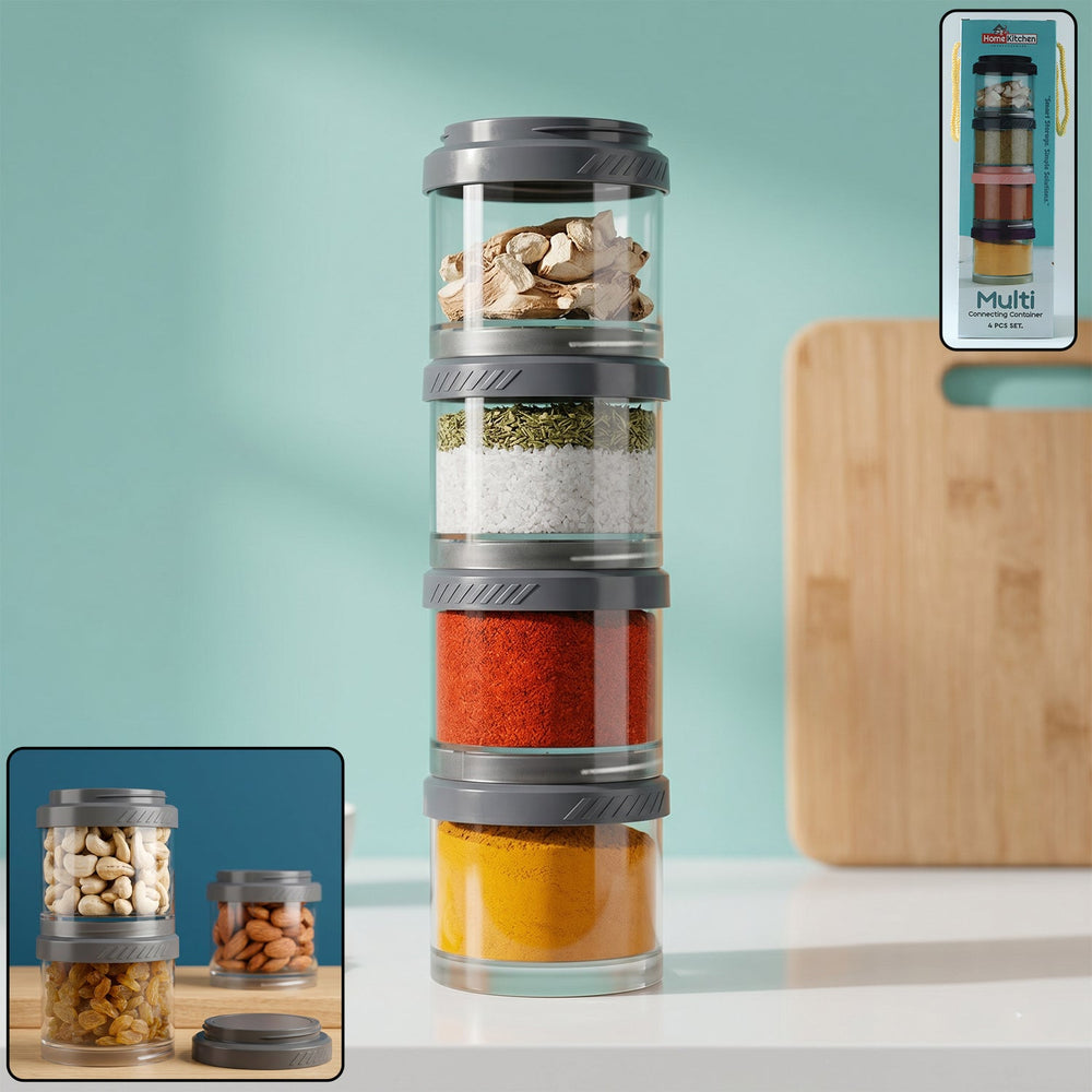 Stackable Storage Container Set Ð Space Saving & Modular Des Kitchen Storage