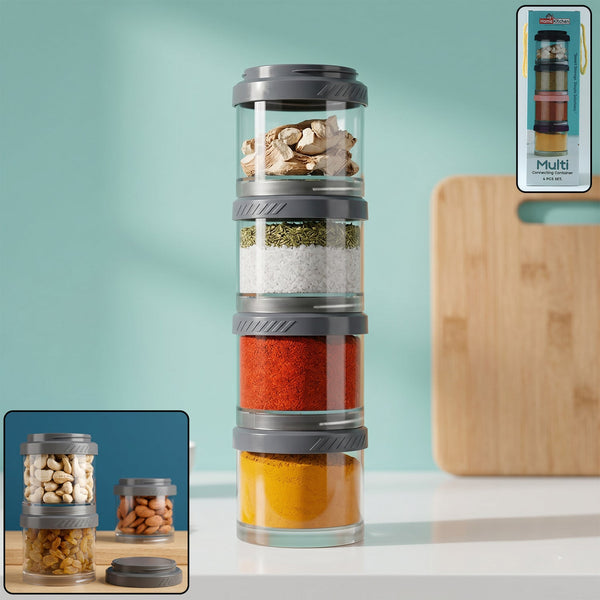 Stackable Storage Container Set Ð Space Saving & Modular Design