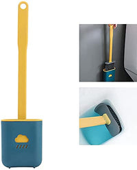 Silicone Toilet Brush – Quick-Dry Holder, Flexible Bristles | Velvet Wipe Your Brand