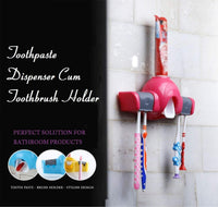 Automatic Toothpaste Dispenser – Wall Mount & Toothbrush Holder | BrushedUp Your Brand