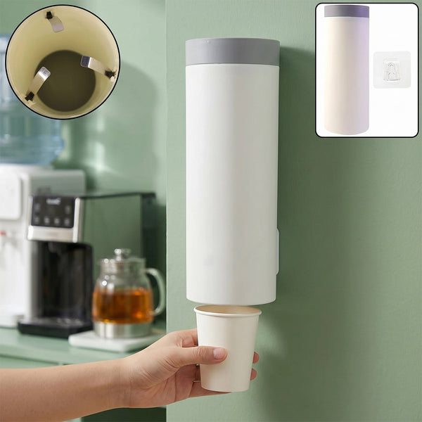 Wall Mounted Paper Cup Holder Ð Space-Saving Dispenser for Hygiene