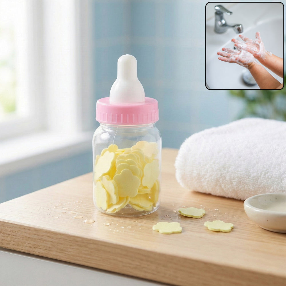 Baby Bottle Soap Paper Sheets – Portable Hand Hygiene Set Your Brand