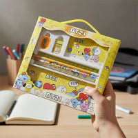 Cartoon Printed Pencil Box Multipurpose Storage Organizer Container