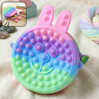 Cute Caterpillar Shape Pop It Pencil Pouch Home Organization Storage Solution