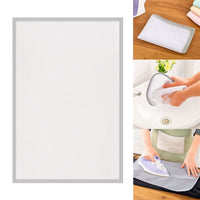 Transparent ironing press net covering fabric to prevent ironing damage