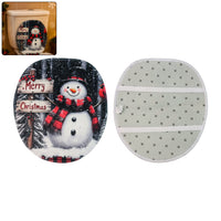 Christmas Bathroom Mat Set – Soft Snowman 3-Piece Décor Your Brand