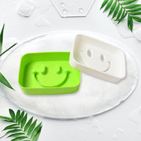 Portable Travel Soap Dish Box – Cute Smiley Face & Draining Design Your Brand